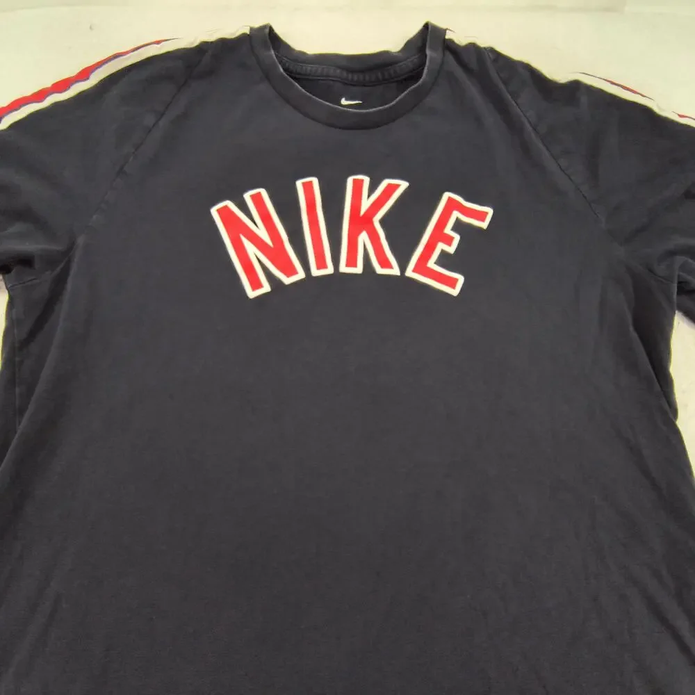 Nike Tee Short Sleeve Casual Crew Neck Shirt Mens Size Extra Large XL Black Red